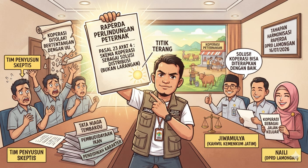 Polemik Harmonisasi Raperda Inisiatif DPRD Lamongan, Kemenkum Jatim Buka Peluang Skema Koperasi seperti Usulan JAMAL