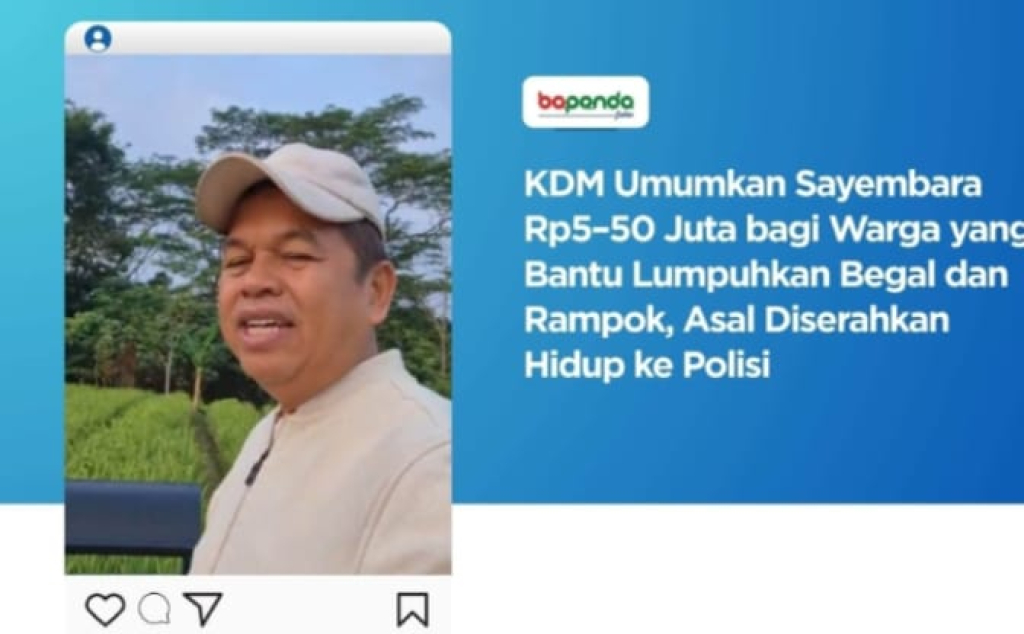 Hidupkan Siskamling Tekan Begal, Jambret dan Perampokan, Gubernur Jabar: Ada Hadiah?