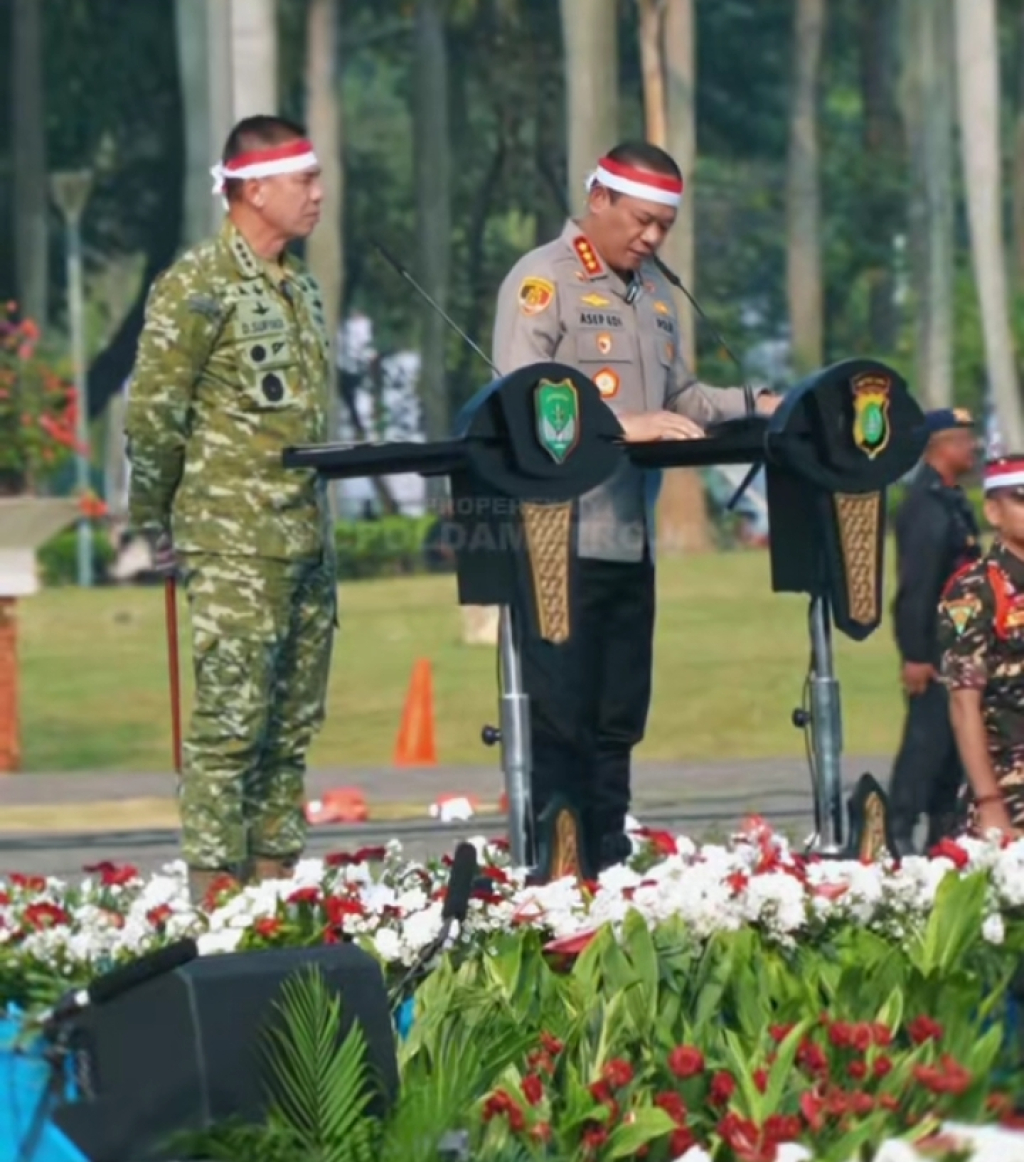 Kapolda dan Pangdam Jaya Bersama 11 Ribu Peserta Ikuti Apel Kebangsaan Jelang HUT RI ke-81 di Monas