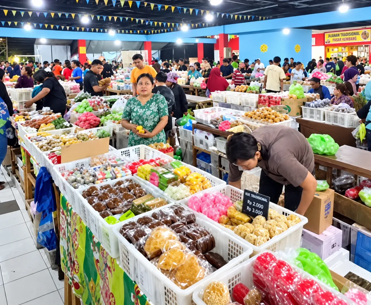 Pasar Kembang Surabaya Menggeliat Sejak Dini Hari, 190 Pedagang Jajakan Kuliner Tradisional
