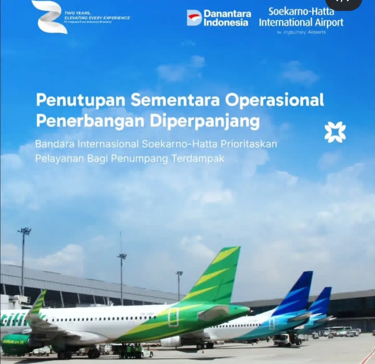 Krakatau Siaga 3, Otoritas Penerbangan: Bandara Soetta Ditutup Hingga Pemberitahuan Lebih Lanjut 