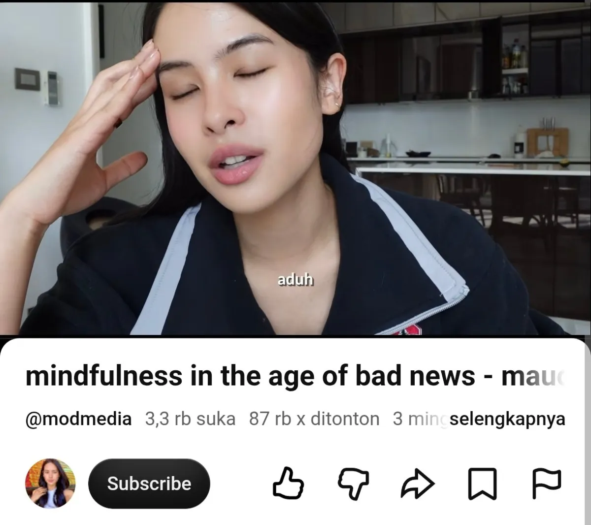 Bahas Mindfulness di Youtube, Maudy Ayunda Dituding Tone Deaf