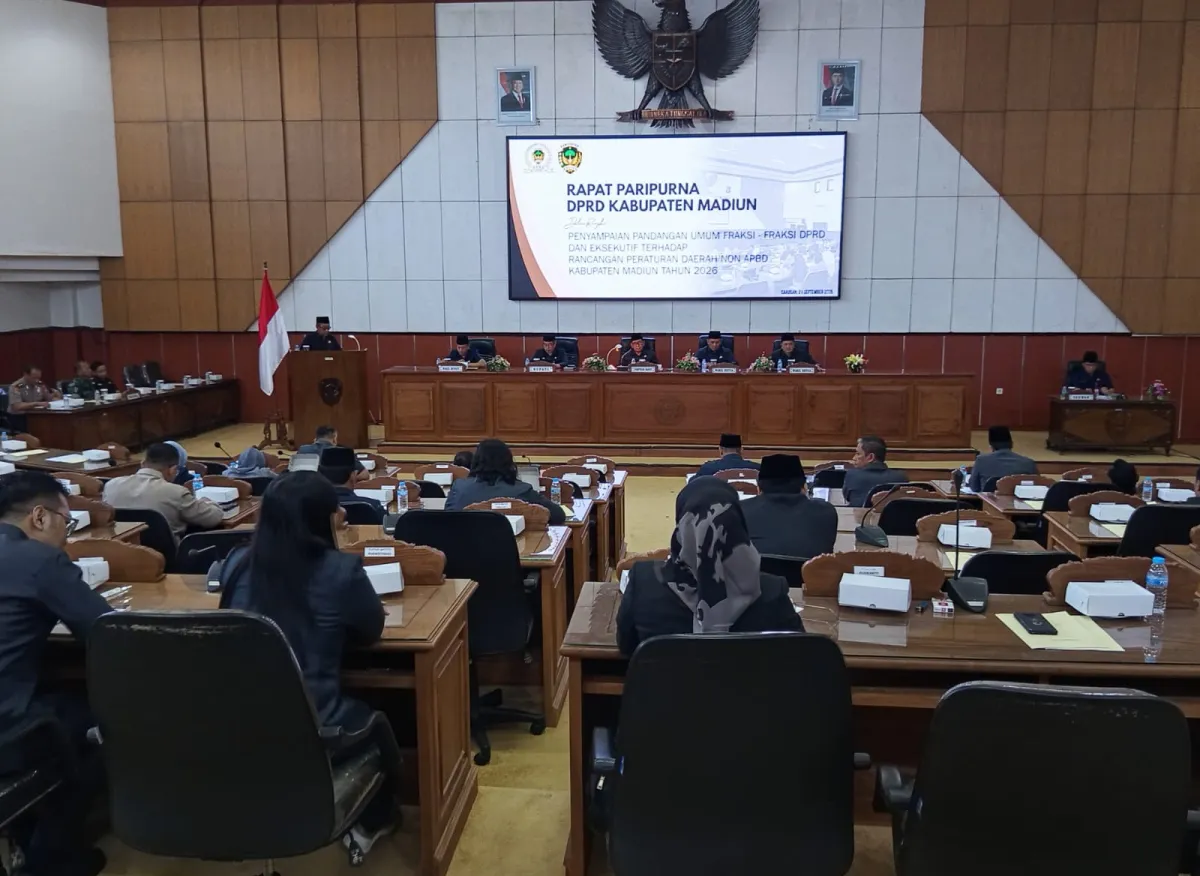 DPRD Kabupaten Madiun Bahas Raperda Non-APBD, Penggabungan OPD Pertanian hingga Pangan Jadi Sorotan
