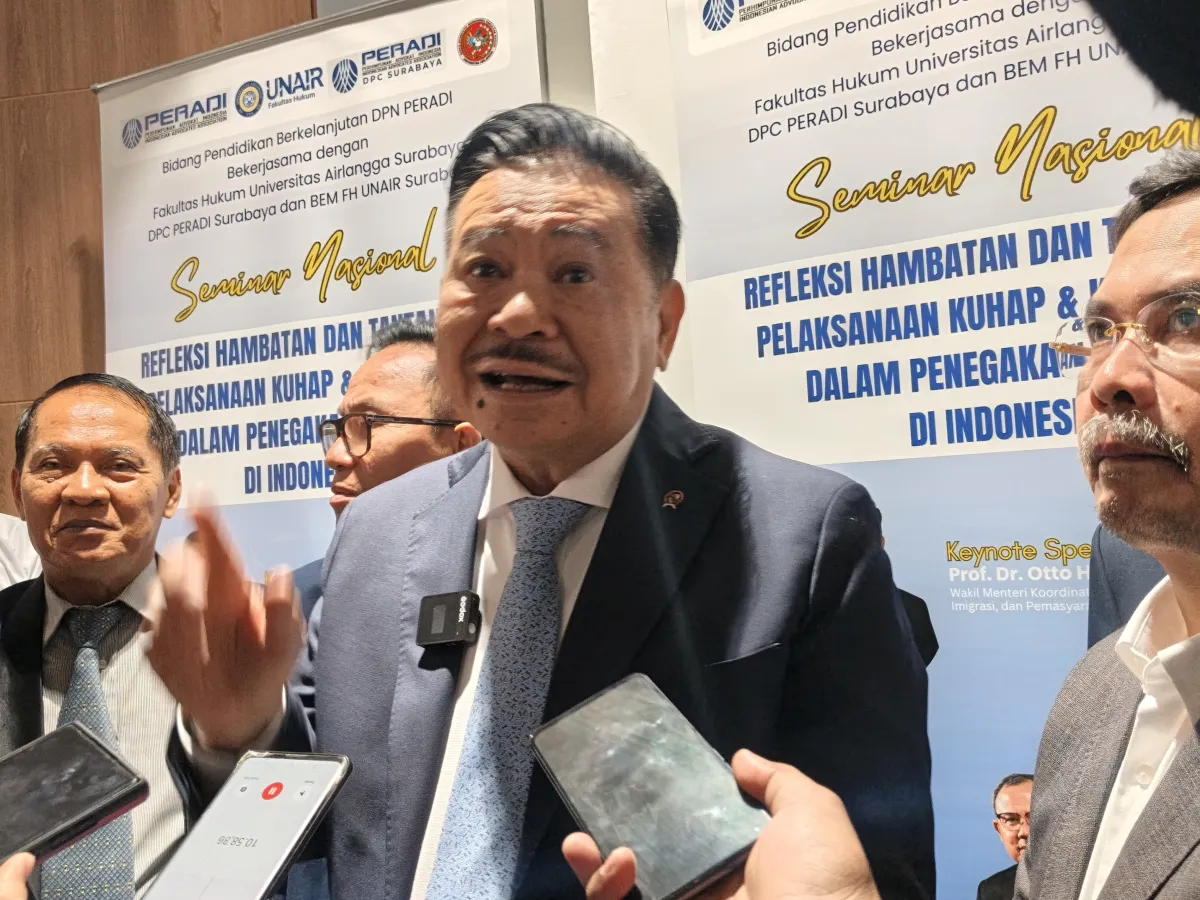 Seminar Nasional PERADI, Otto Hasibuan Minta Aparat Tinggalkan Pola Lama Hadapi KUHP-KUHAP Baru