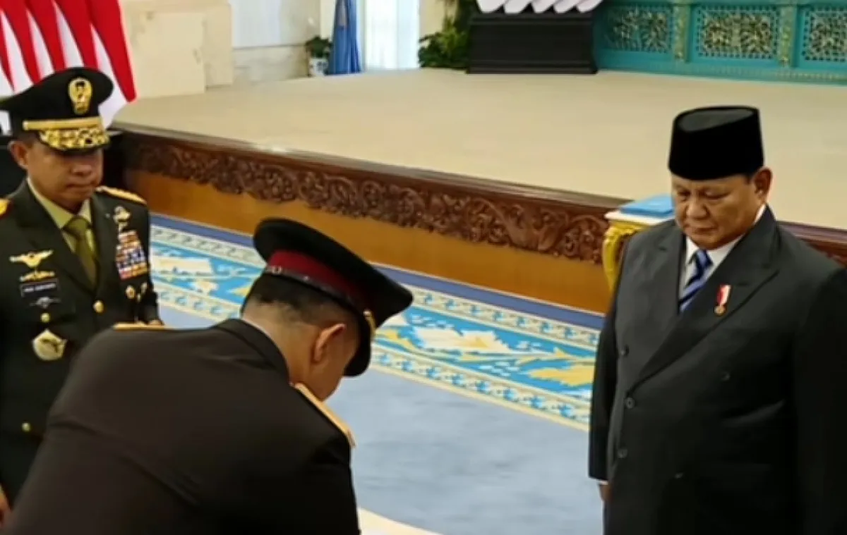 Momen Prabowo Lantik Suyudi Ario Seto Jadi Kapolri, Wahyu Hadiningrat Wakapolri