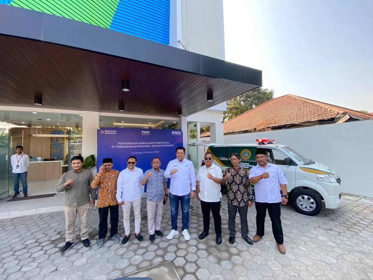 PNM Serahkan Amnulans, Warga Sidoarjo Punya Fasilitas Transportasi Medis Baru